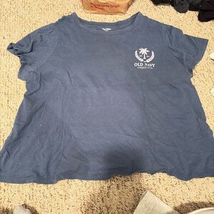 Old Navy Navy Blue Athletic Tee
